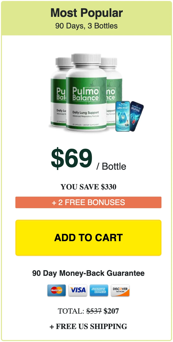 Pulmo Balance 3 bottles